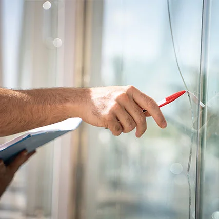 broken glass repair in Palm Springs, FL